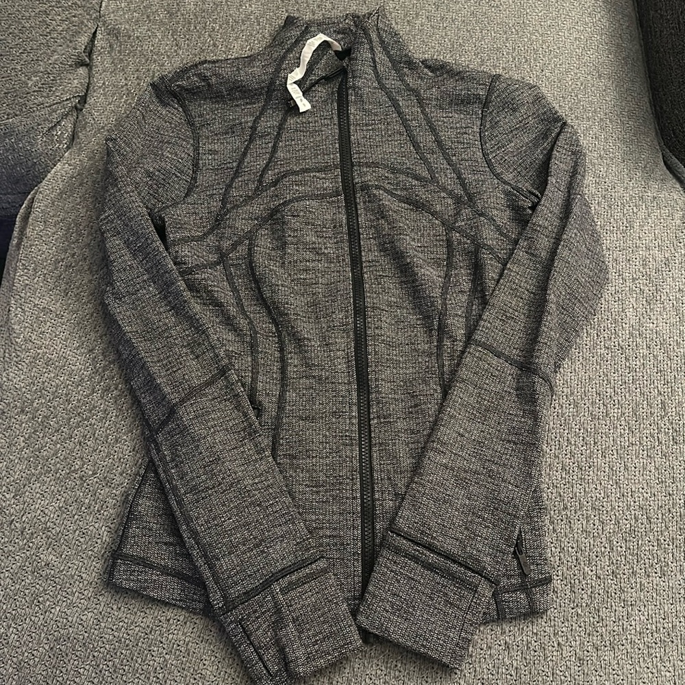 Lululemon gray full zip jacket long sleeve